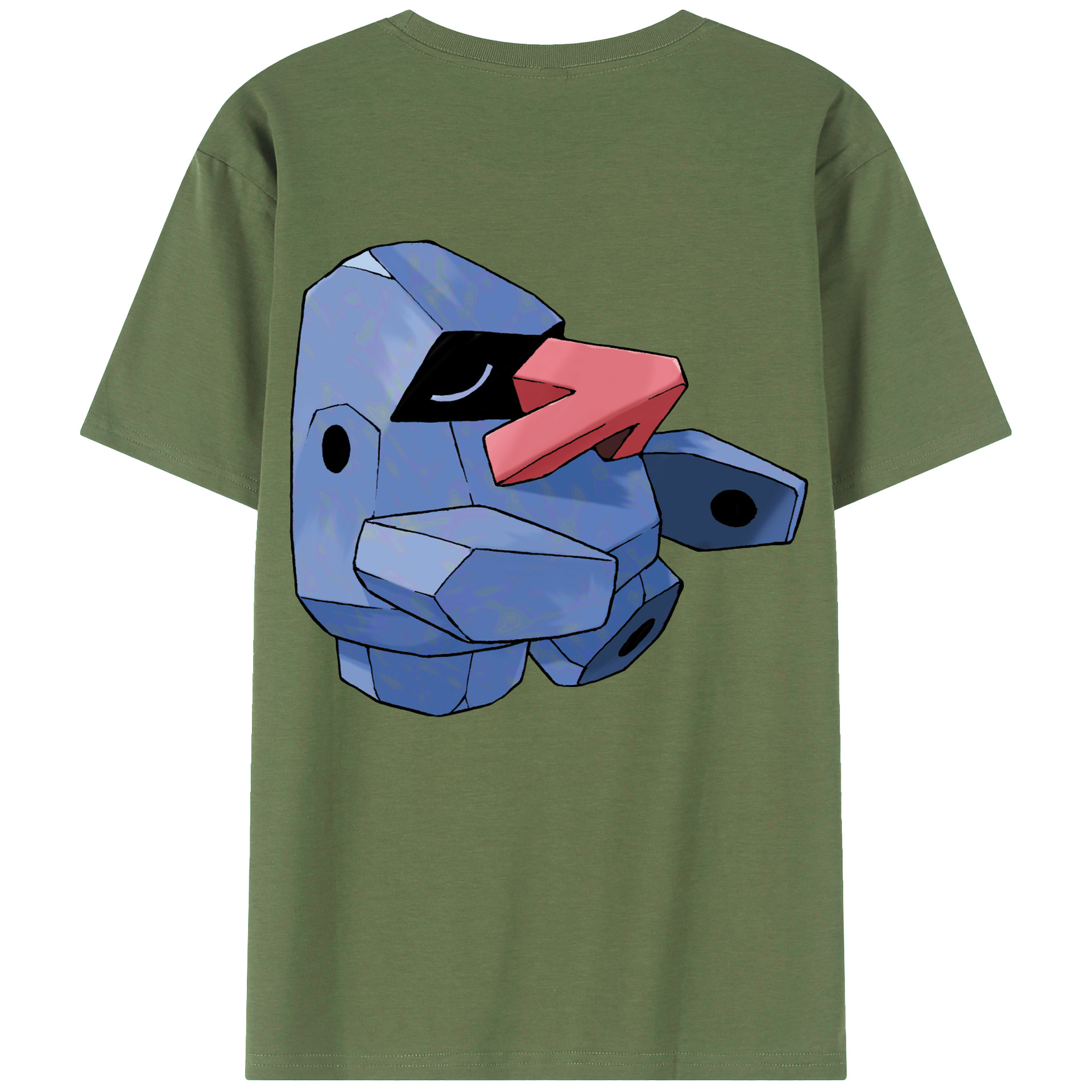 （画像用） ポケットモンスター Pokémon 綿100％ メンズ半袖Tシャツ（バックプリント） 通気性